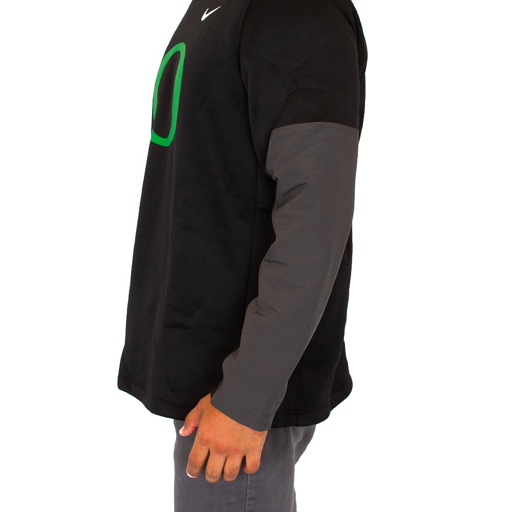 Classic Oregon O, Nike, Black, Pullover, Performance/Dri-FIT, Men, Football, Midweight, Coaches, Pullover, Sweatshirt, 926072